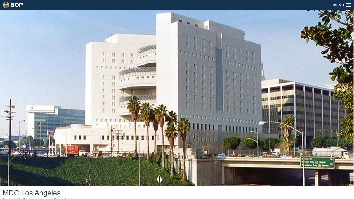 MDC Los Angeles - Federal Bureau of Prisons